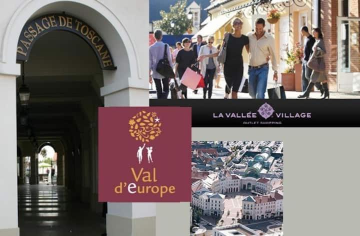 Appartement spacieux DisneyLand - La Vallée Village - 6 personnes - 60m2 Saint-Germain-sur-Morin Extérieur photo